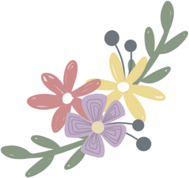 Flowers Flat Illustration